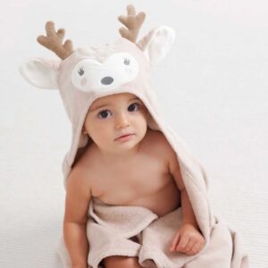 Elegant Baby Deer Hooded Towel
