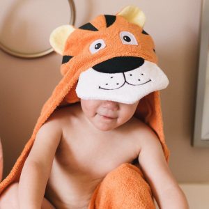 Yikes Twins Tiger Hooded Towel