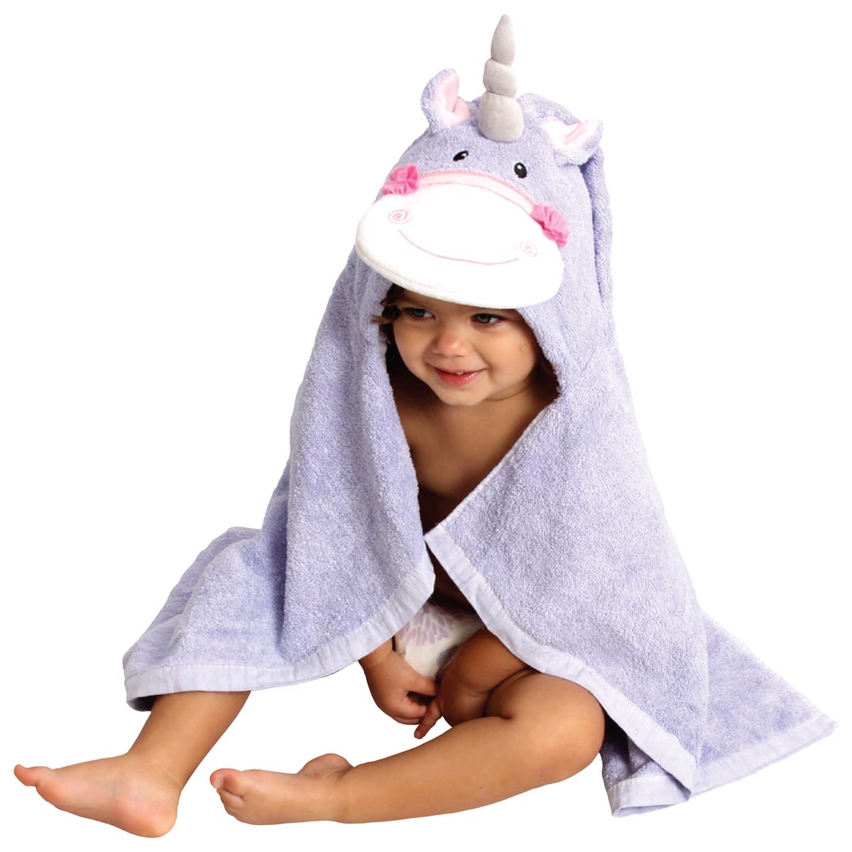 unicorn hooded towel baby