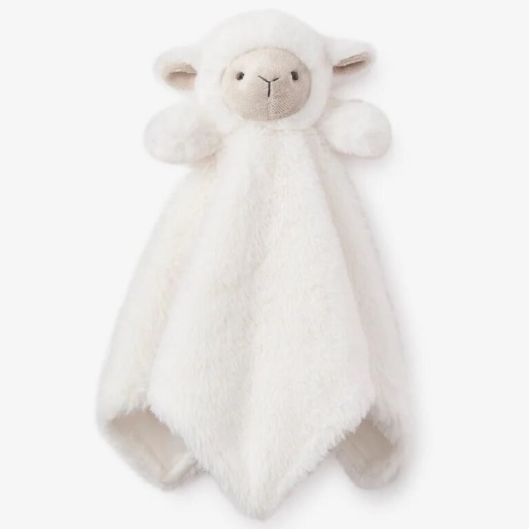 Elegant Baby White Lamb Baby Security Blankie main image 1