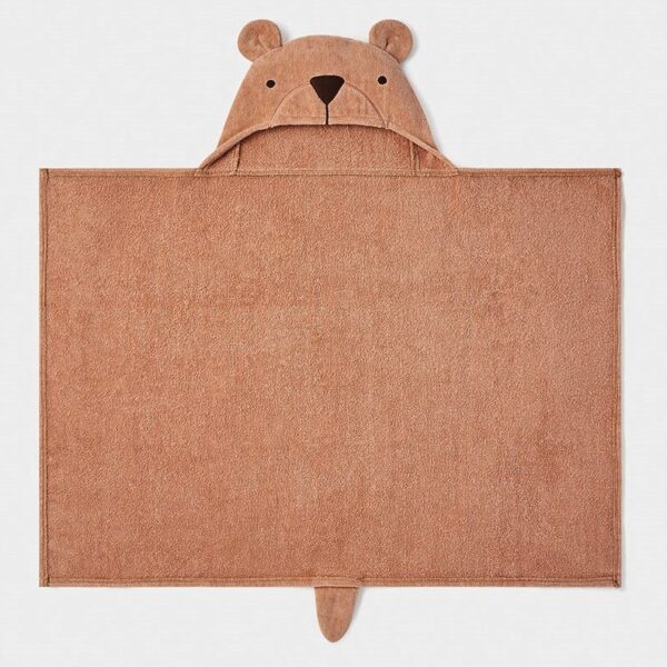 Brown Bear Baby Hooded Towel