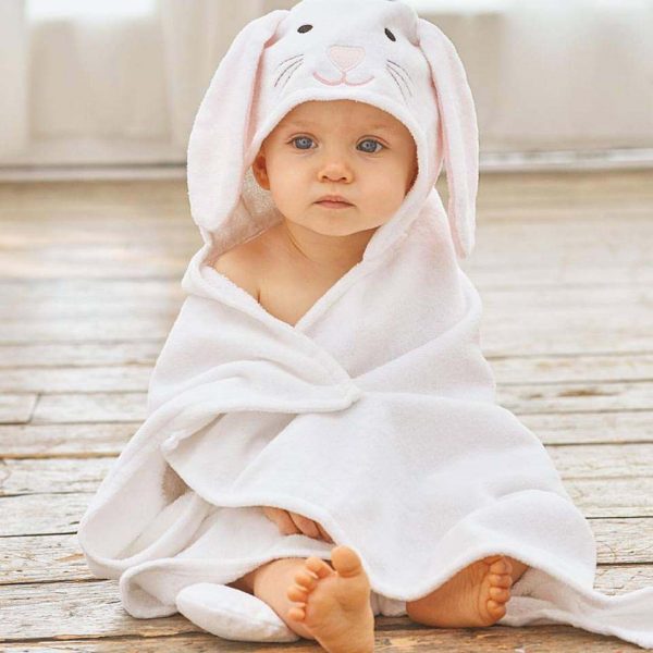 Elegant Baby Bunny Hooded Towel