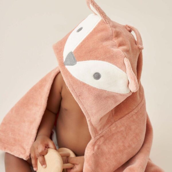 Elegant Baby fox hooded towel for babies and toddlers