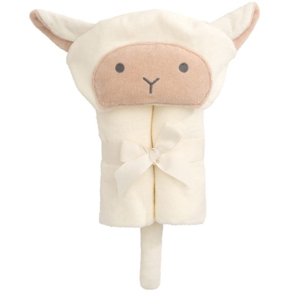 Elegant Baby Lamb Hooded Towel