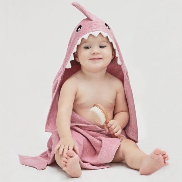 Adorable Shark Hooded Towel For Children