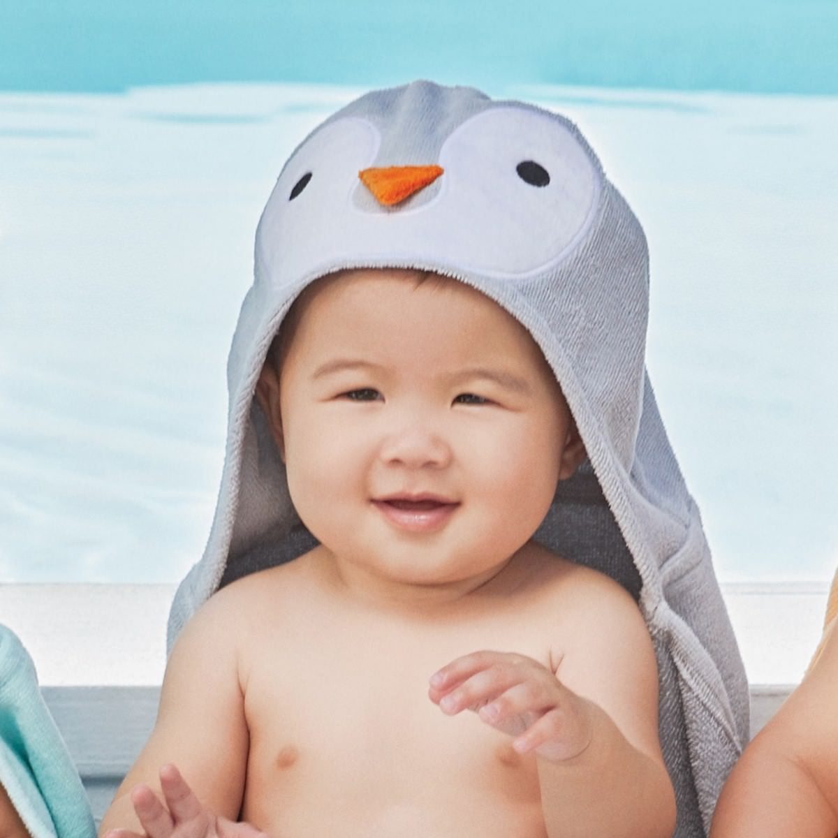 Penguin baby hooded sales towel