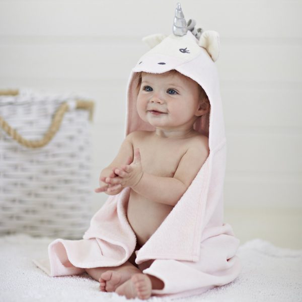 Elegant Baby Unicorn Hooded Towel