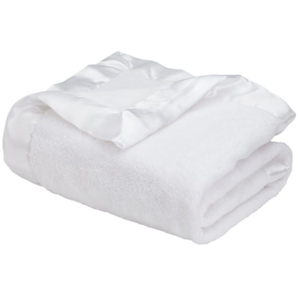 Elegant Baby White Coral Fleece Blanket