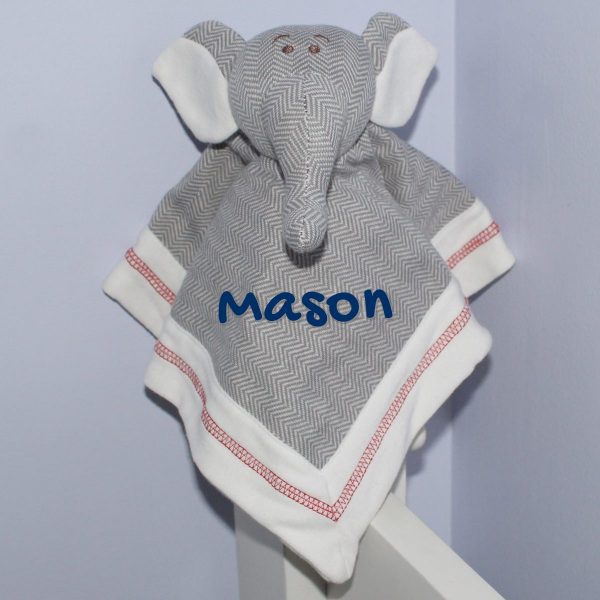 Juddlies Personalized Elephant Lovie Security Blanket