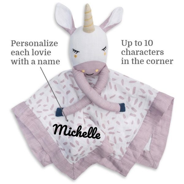 Lulujo Lovie Security Blanket Personalization Information