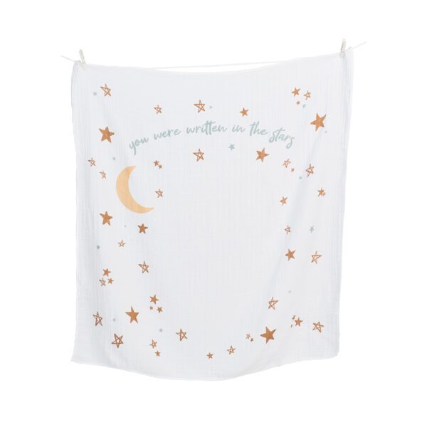 Lulujo Written In The Stars Milestone Blanket