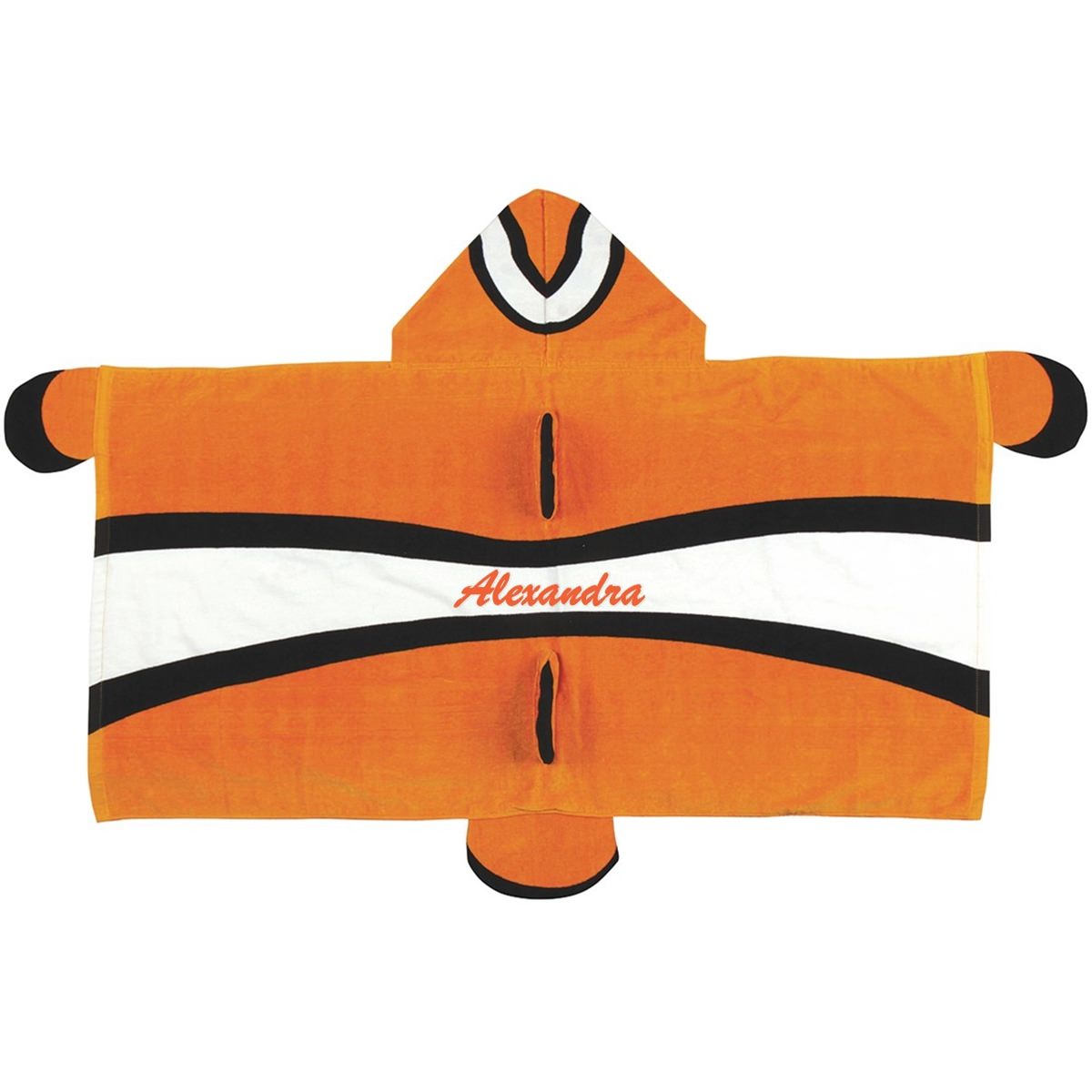 Stephen Joseph Clownfish Hooded Towel Personalized On The Back