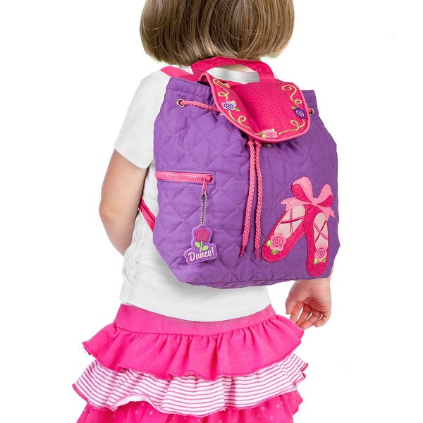 Stephen Joseph Ballet Shoes Quilted Backpack