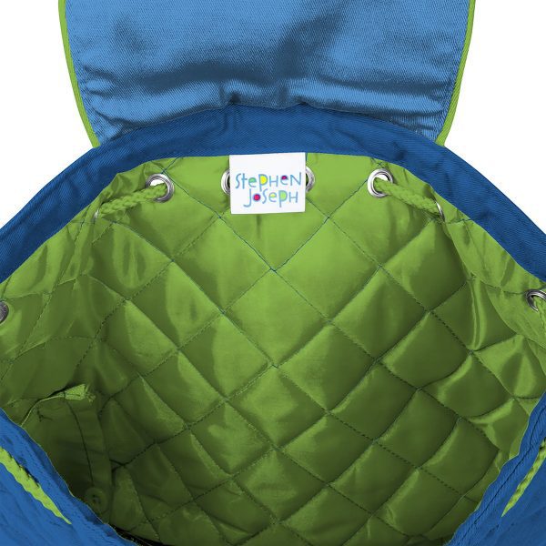 Stephen Joseph Boy Zoo Quilted Backpack