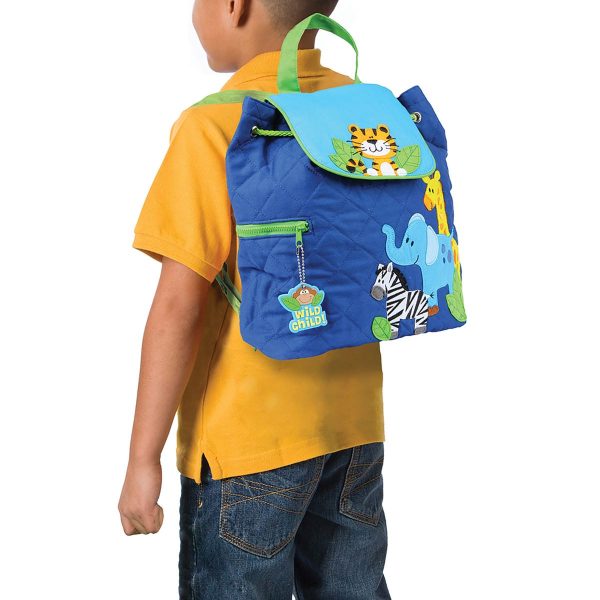 Stephen Joseph Boy Zoo Quilted Backpack