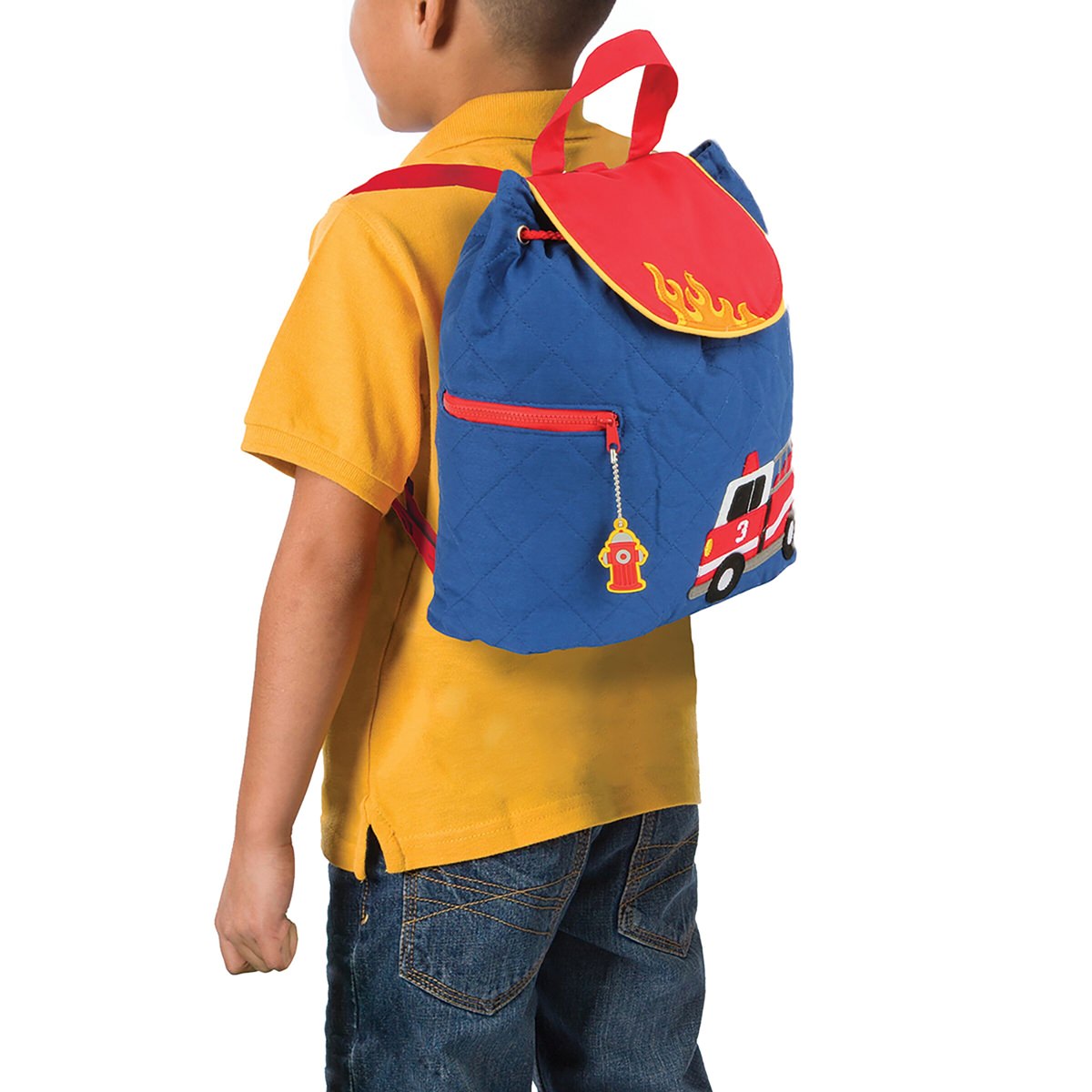 Stephen Joseph Firetruck Quilted Backpack Stitch Sensations
