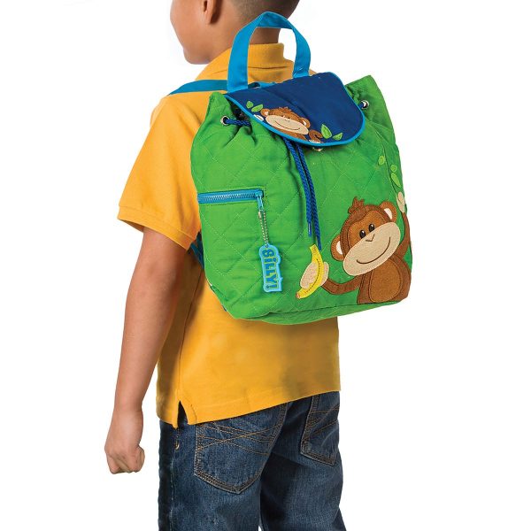 Stephen Joseph Monkey Quilted Backpack