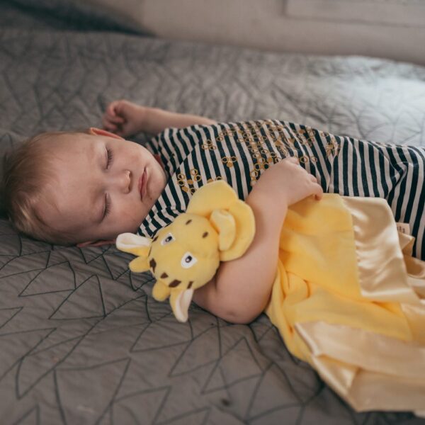 The Ultimate Baby Shower Gift - The Yikes Twins Giraffe Lovie Security Blanket