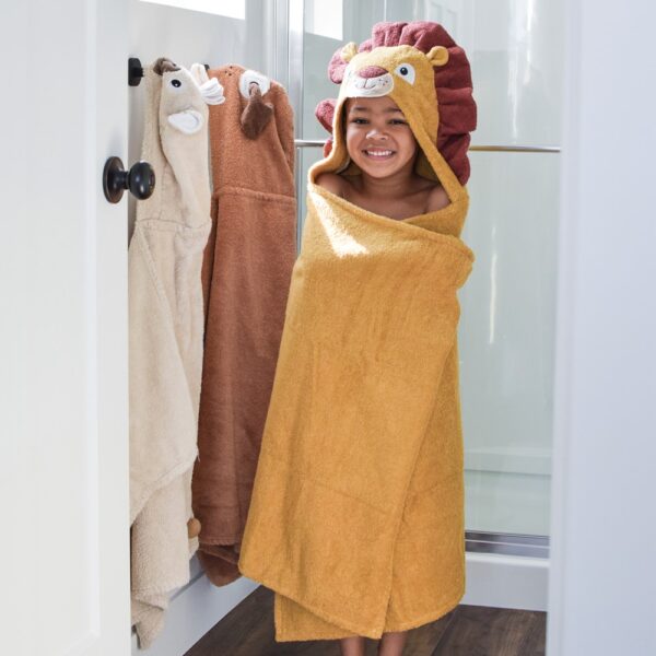 Yikes Twins Lion Hooded Towel