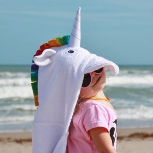 Yikes Twins Unicorn Hooded Towel