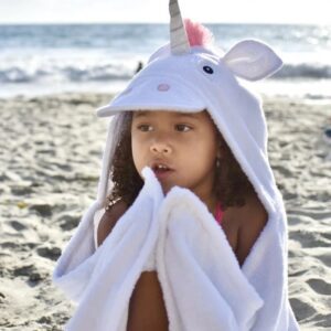 Yikes Twins Unicorn Hooded Towel