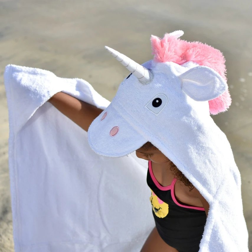 Yikes Twins Unicorn Hooded Towel