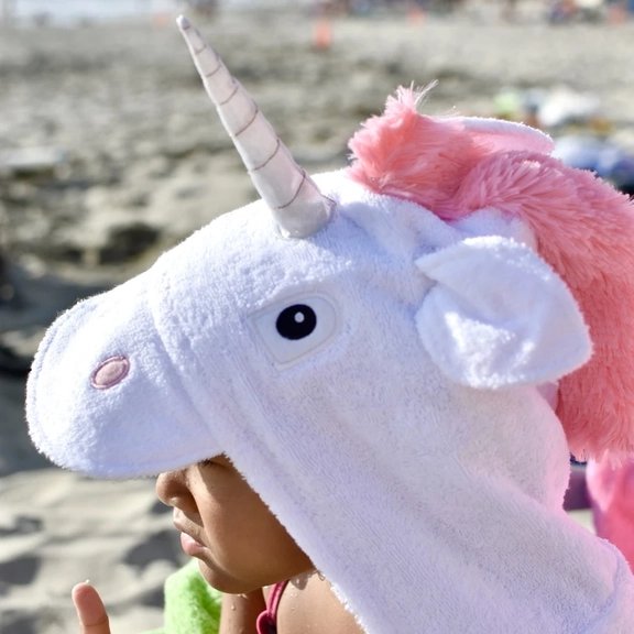 Yikes Twins Unicorn Hooded Towel