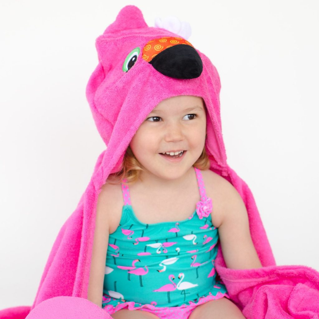 Zoocchini Hooded Bath Towels - Beatrice Bunny main image 1