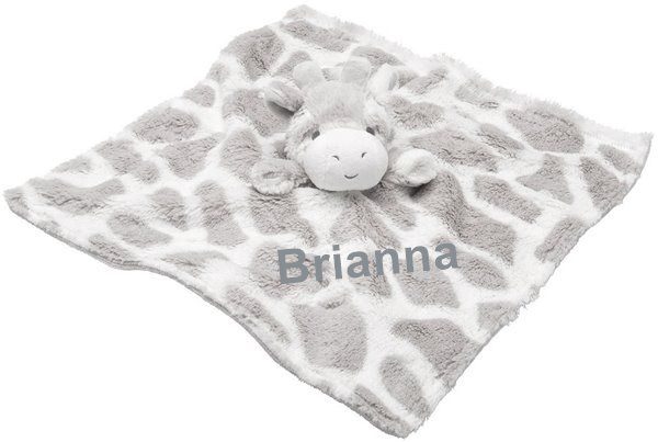 Elegant Baby Giraffe Blankie With Personalization